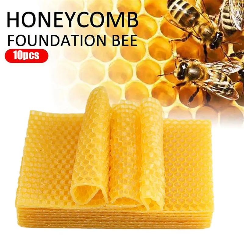 Candle Supplies Beeswax - 10/20 szt. Naturalne arkusze wosku pszczelego,