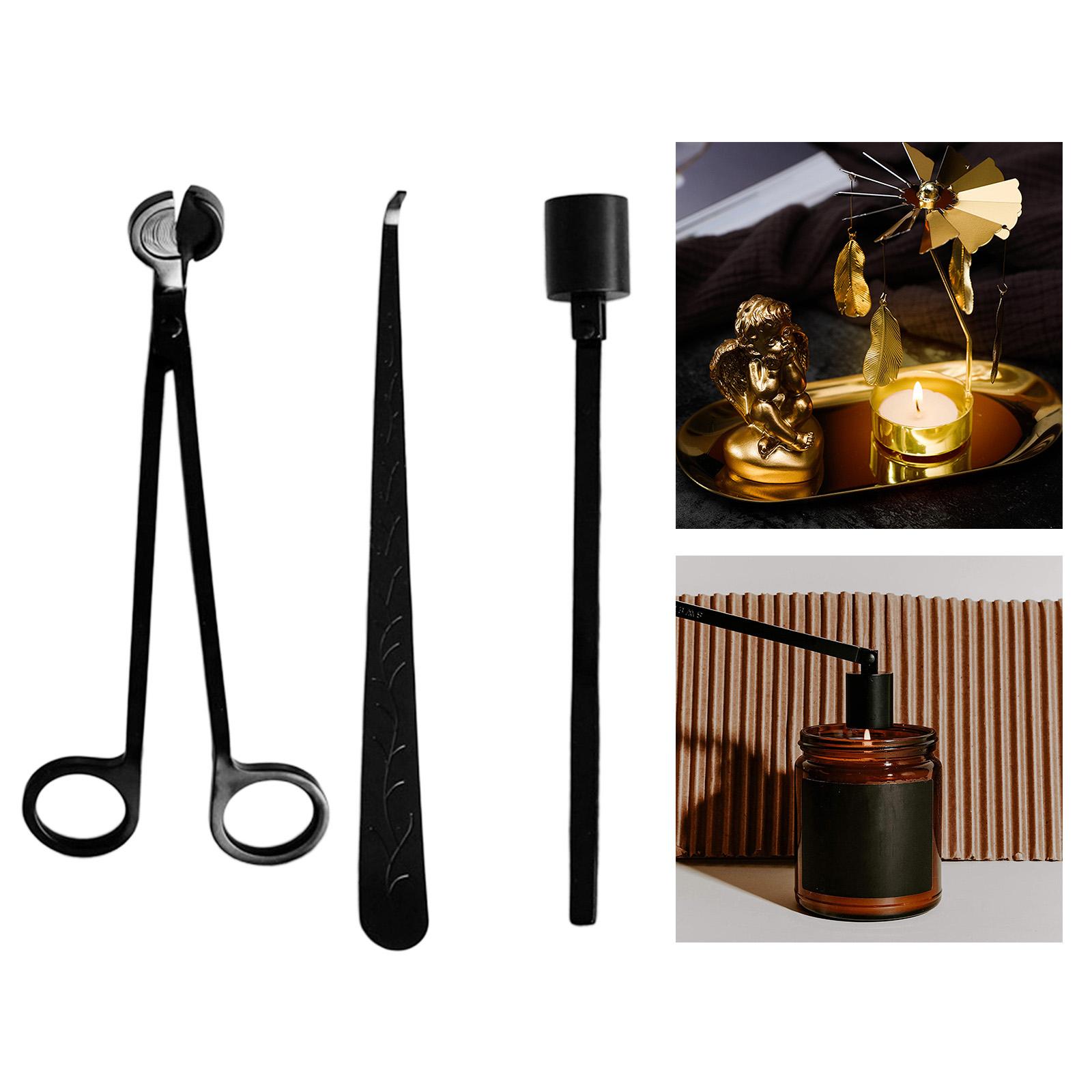 Wick Dipper Tool - Czarny nierdzewny przyrząd do zgaszania i