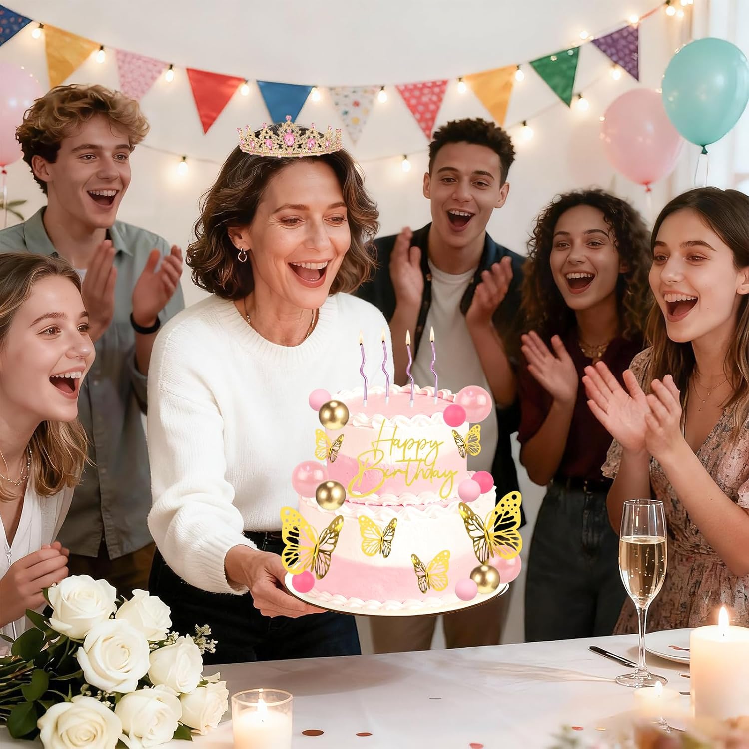 Ozdoba na tort w kształcie kor – Candle. Queen recenzja i cena