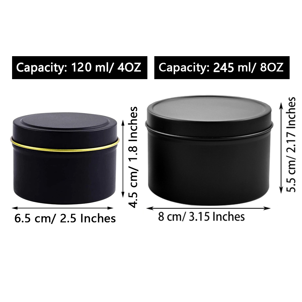 Puszki na świece 4oz/8oz z pok – Candle Supplies Jars recenzja i cena