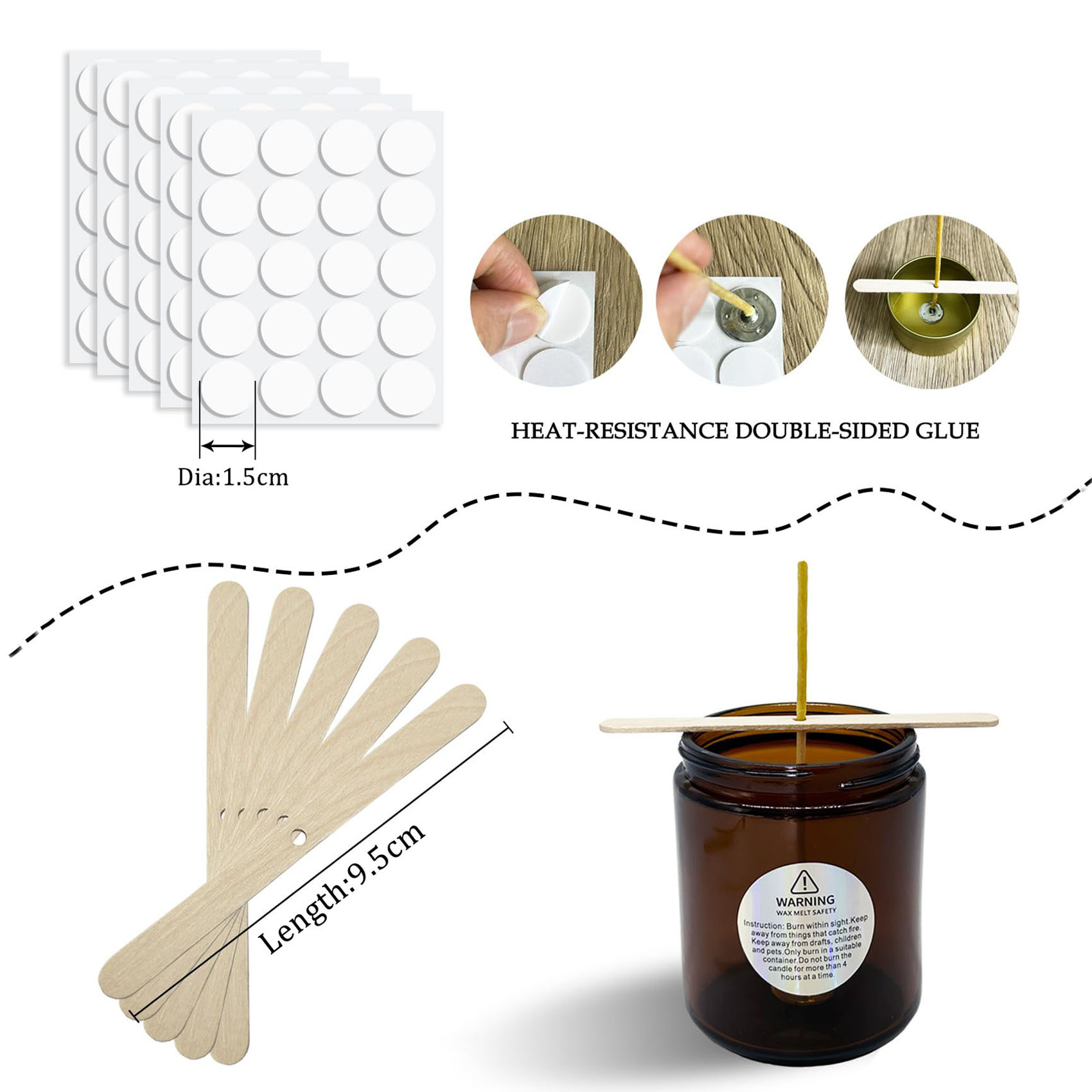 100 sztuk knoty do świec z wos – Candle Supplies Beeswax recenzja i cena