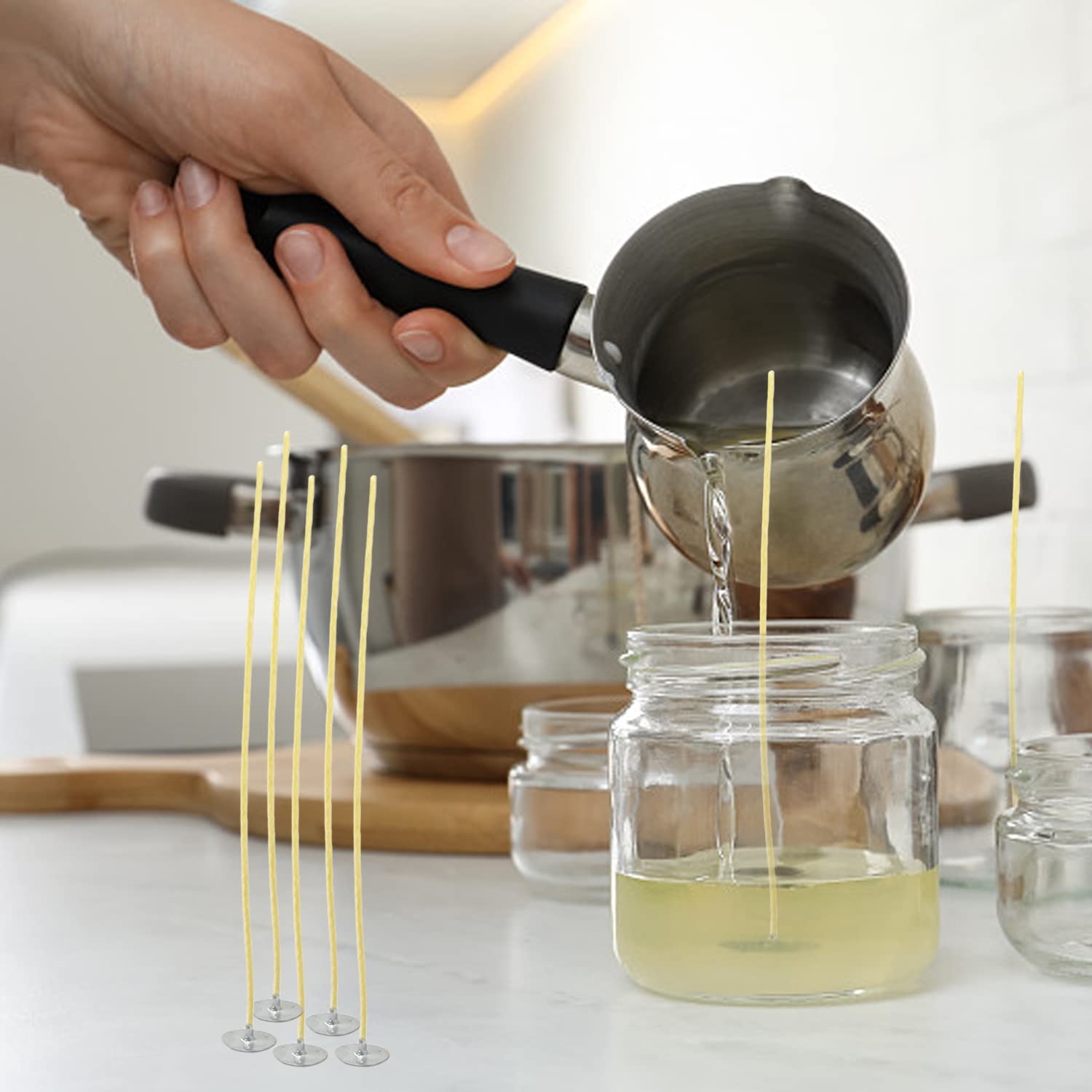 100 sztuk knoty do świec z wos – Candle Supplies Beeswax recenzja i cena