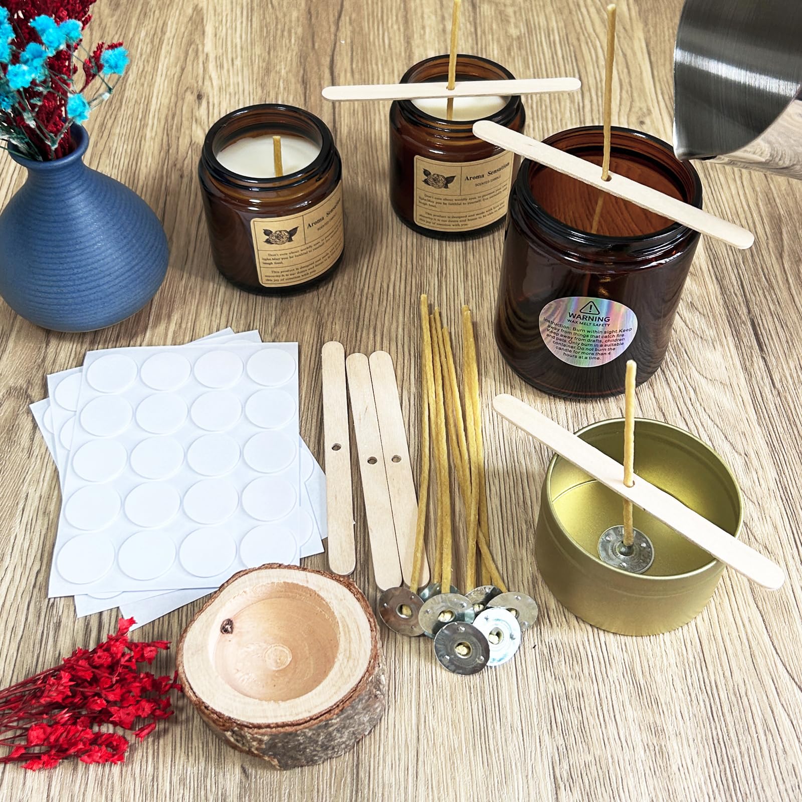 100 sztuk knoty do świec z wos – Candle Supplies Beeswax recenzja i cena